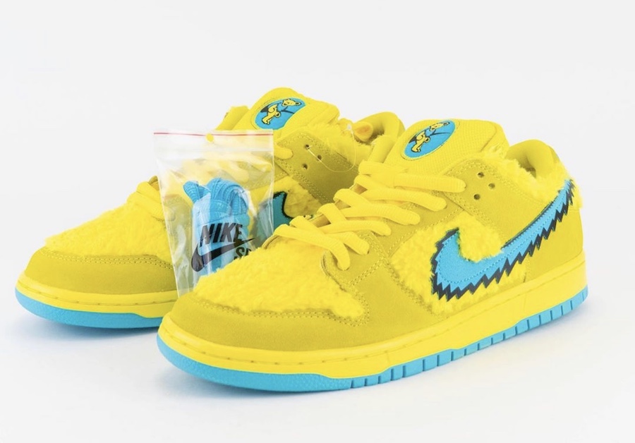dunk low grateful dead yellow