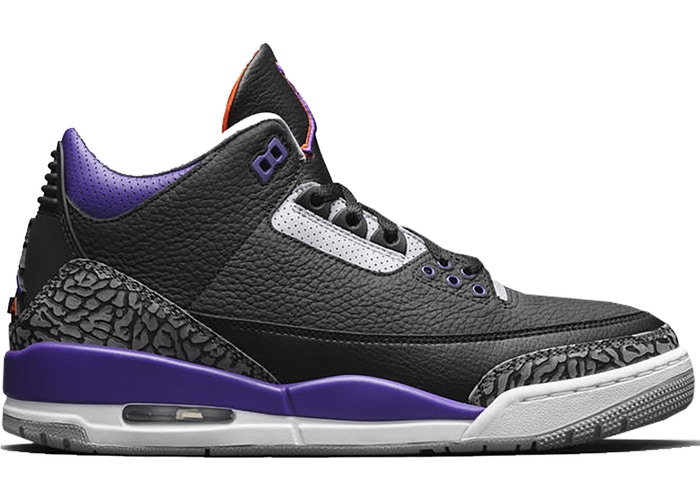 retro 3 black and purple 2020