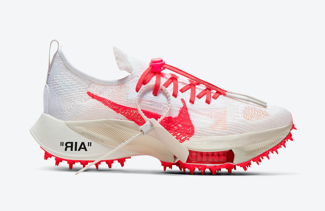 off white nike air zoom tempo next flyknit solar red