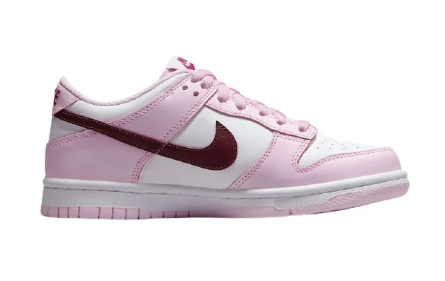dunk lows pink and red