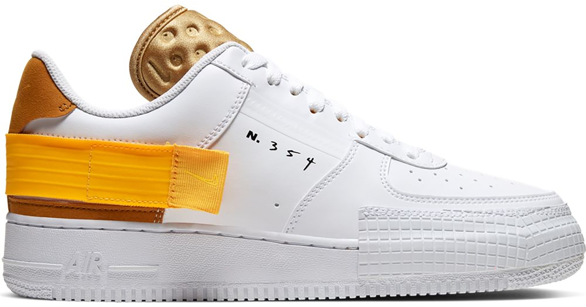 Nike Air Force 1 Type White Gold - Best 