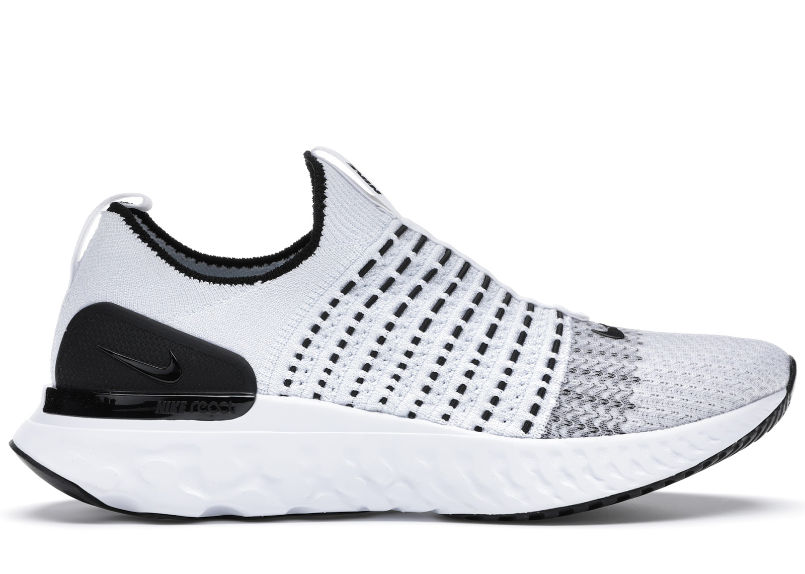 nike react phantom run flyknit 2 all white