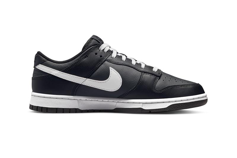 dunk low black white raffle