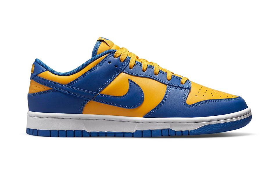 nike dunk low yellow blue